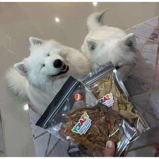 เนื้อจระเข้อบแห้ง 200 กรัม ขนมหมา[ YCrazy Crocodile Meat 200g.]