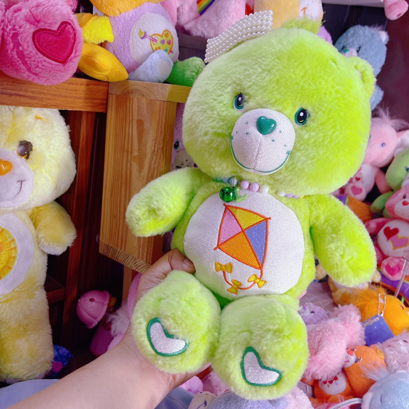 ตุ๊กตา carebears แคร์แบร์มือสองเรืองแสง13นิ้ว ท้องว้าว