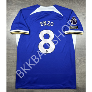 เสื้อฟุตบอล Chelsea home เชลซี เหย้า 2023/24 8 ENZO อาร์มพรีเมียร์ลีค No Room