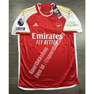 เสื้อฟุตบอล Arsenal Home อาเซน่อล เหย้า 2023/24 พร้อมอาร์มพรีเมียร์ลีคแบบใหม่ No Room