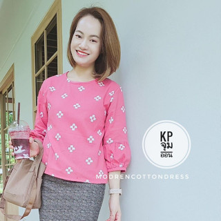 เสื้อผ้าฝ้าย ผ้าชินมัยเนื้อดี สีพื้นเรียบสวย 159 บาเท่านั้น KP