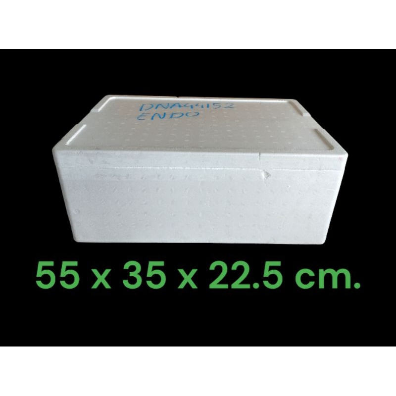 กล่องโฟมมือสอง สภาพดีมาก(ใช้ครั้งเดียว)ขนาด 55 x 35 x 22.5 cm.