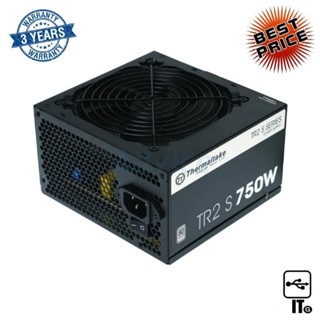 POWER SUPPLY (80+ WHITE) 750W THERMALTAKE TR2 S ประกัน 3Y พาวเวอร์ซัพพลาย อุปกรณ์จ่ายไฟ