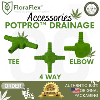 FloraFlex The PotPro™ Drainage (Elbow, Tee, 4 Way ) ของแท้100% พร้อมส่ง ใช้ร่วมกับ FloraFlex® PotPro ™ Drainage