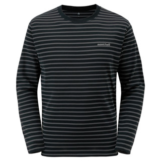 Montbell เสื้อแขนยาวกัน UV รุ่น 1104818 Wickron Striped Long Sleeve T Mens