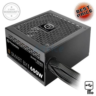 POWER SUPPLY (80+ BRONZE) 650W THERMALTAKE SMART BX1 ประกัน 5Y พาวเวอร์ซัพพลาย อุปกรณ์จ่ายไฟ