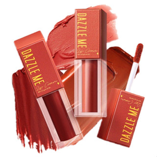 แดซเซิล มี มูส ลิป ครีม DAZZLE ME Mousse Lip Cream เม็ดสีสดแน่นชัด ละมุน ทาได้ทั้งแก้มและปาก (4 สี)