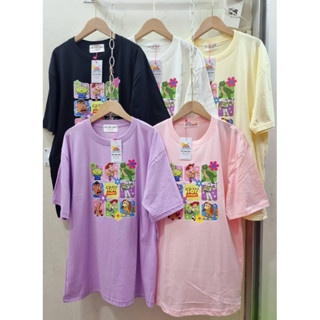 💓เสื้อยืด oversize ลาย สนุกสนาน Toy Story ทอยสตอรี่ 🌸น่ารักสุดๆ สกรีนDFT ป้าย it’s my day ผ้าcotton 100%