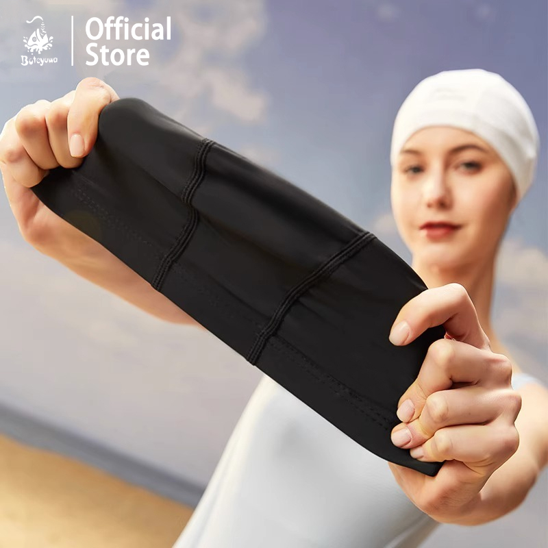หมวกว่ายน้ำผู้ใหญ่ ผ้าแห้งเร็ว ผู้ชายและผู้หญิง swimcap MAOZI หมวก