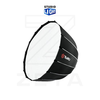 Tolifo 120 cm dome softbox ร่ม Softbox แบบกลมสำหรับใส่หัวไฟ LED ไลฟ์สด ถ่ายวีดีโอ