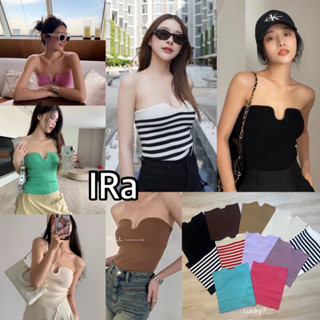 BY IRA  U Knit tube top เสื้อเกาะอก สายฝอ สีสันน่ารัก