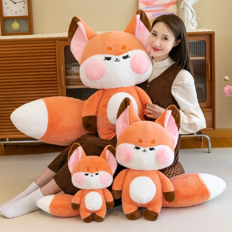 ‼️ตุ๊กตาสุนัขจิ้งจอก ขนาด40cmไม่รวมหาง (แบบอัดเสียงสามารถอัดได้30วินาที)