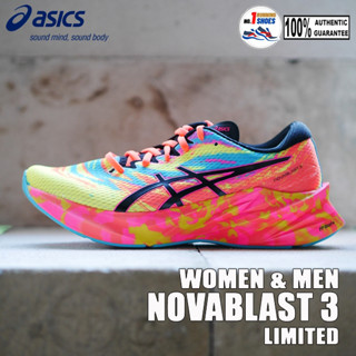 [✨Limited] Asics รุ่น Novablast 3 1011B804-400 สี Aquarium/ vibrant yellow, FF Blast+ ของเเท้ 100%