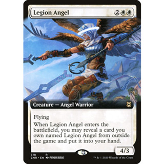 [MTG] Legion Angel (Extended Art) [ZNR] [WHITE] [RARE] [NORMAL] [ENG] (การ์ดเมจิค / Magic the Gathering)