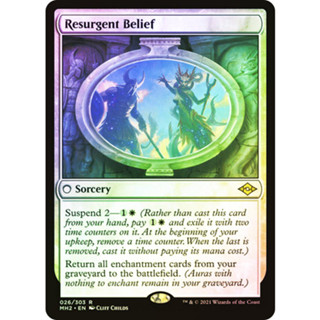 [MTG] Resurgent Belief [MH2] [WHITE] [RARE] [FOIL] [ENG] (การ์ดเมจิค / Magic the Gathering)