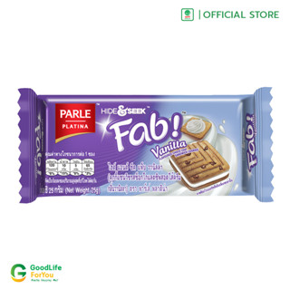 เเครกเกอร์สอดไส้ครีมรสวนิลา Fab ตรา Parle ( 1 กล่อง 12 ชิ้น )