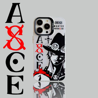 🎁ส่งของขวัญ🎁เคสไอโฟนการ์ตูน ONE PIECE เคสไอโฟน 14Pro max Portgas·D·Ace เคส for iPhone 13 14 12 11 12Pro 13Pro max case