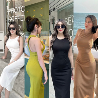 Dress’ เดรสยาวทรงสวย ดีเทลด้านหน้าเรียบหรู ด้านหลังเซ็กซี่มีคลาสแบบตัวมัม ❤️‍🔥 ซิปสวมง่าย เก็บทรงอกเอวสวยแน่นอนจ้าา