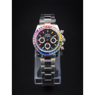 Seiko Mod Daytona Black Rainbow (Daytona Edition) ⚫️🌈