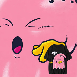 เสื้อยืดพิมพ์ลาย Dragon Ball Majin Buu ผ้าฝ้ายแขนสั้นน่ารักยอดนิยมสำหรับนักเรียน