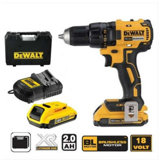 DEWALT สว่านไขควงไร้สาย18V รุ่น DCD777D2 มาพร้อมแบต+แท่นชาร์จ เครื่องมือช่าง รับประกัน