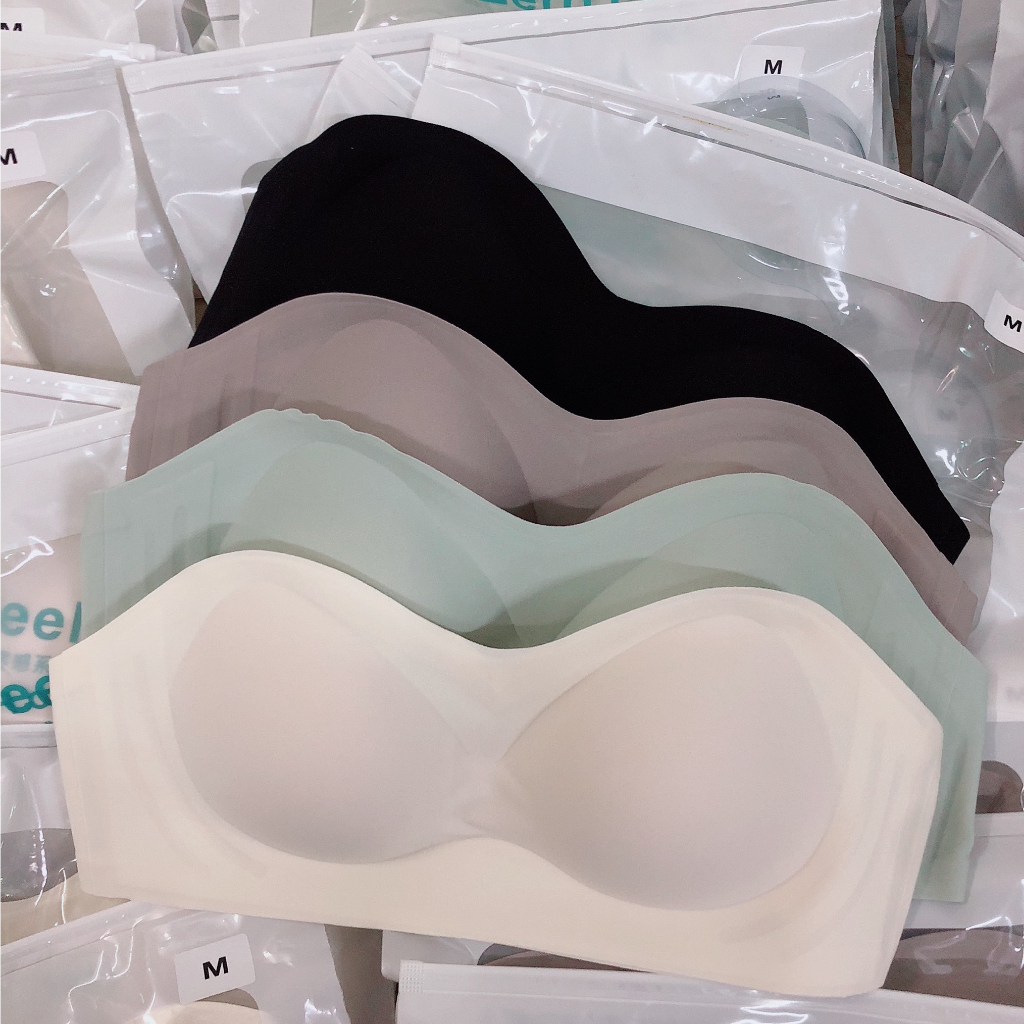 บราเกาะอกดันทรง เนื้อผ้าแบบSUJI JELLY•⚜ ไร้โครงเกาะแน่นด้วยสายพิเศษเฉพาะ เนื้อผ้าแนบเนียนไร้รอยนุ่มลื่นเย็น - รูปที่ 5