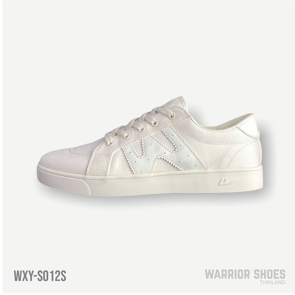 พร้อมส่ง🔥Warrior shoes รองเท้าผ้าใบ รุ่น WXY-S012S สี White