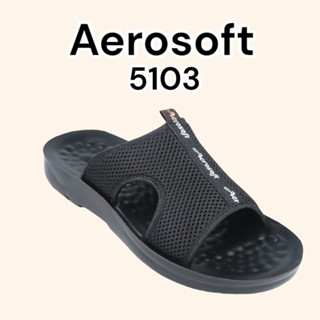 Aerosoft 5103รองเท้าแตะผู้ชาย แบบสวมหน้าผ้าตาข่าย