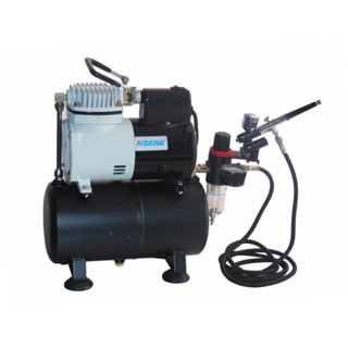 ชุดแอร์บรัช ปั๊มลมสำหรับงานโมเดล  Air Brush Compressor 186