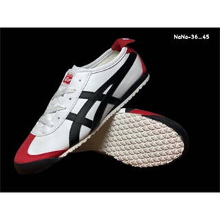 รองเท้าOnitsuka Tiger Mexico66 แบบหนัง รองเท้าผู้ชายโอนิซึกะไทเกอร์ ใส่ได้ทั้งผู้ชาย&amp;หญิง【รูปถ่ายจากสินค้าจริง✔แท้100%】