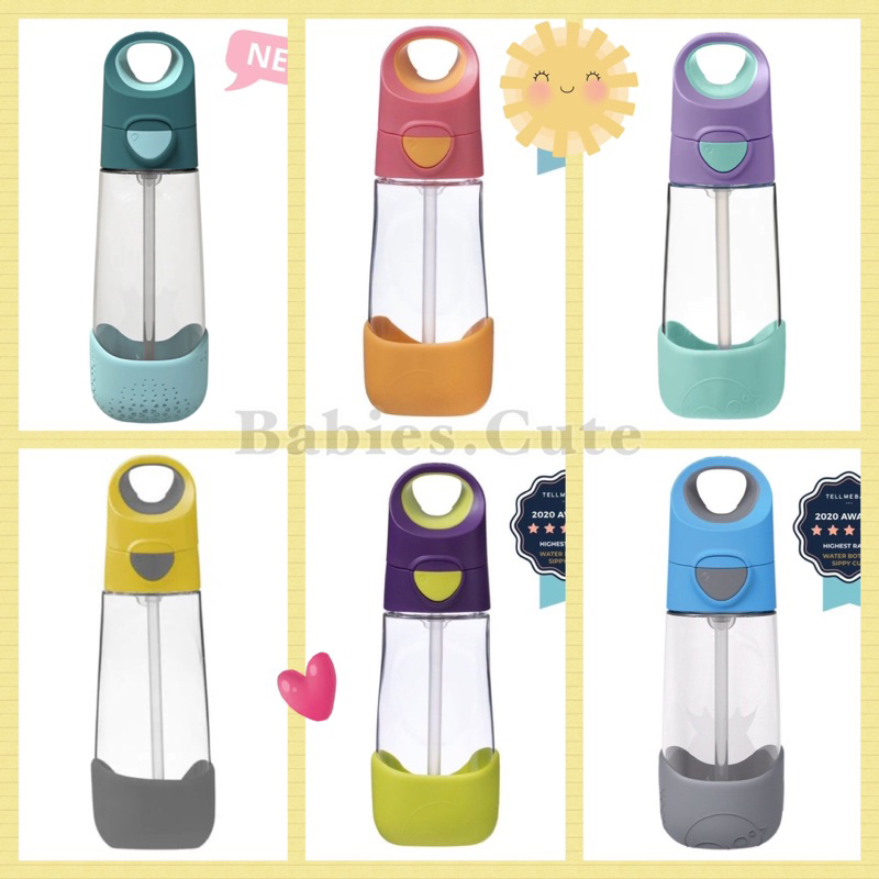พร้อมส่ง Bbox Tritan bottle B.Box b.box ของแท้ นำเข้าจากออสเตรเลีย มีแปรงและสายคล้องคอแถมฟรีทุกขวด