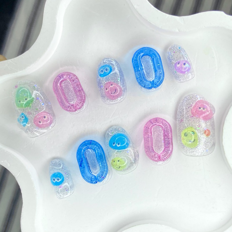 เล็บเจลแท้ราคาถูก100%(ลายเจลลี่มูน)(พร้อมส่ง)