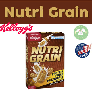 Kellogg Nutri Grain ธัญพืชข้าวสาลี ข้าวโอ๊ต และข้าวโพดอดกรอบ ตราแคลล็อกซ์ 290G