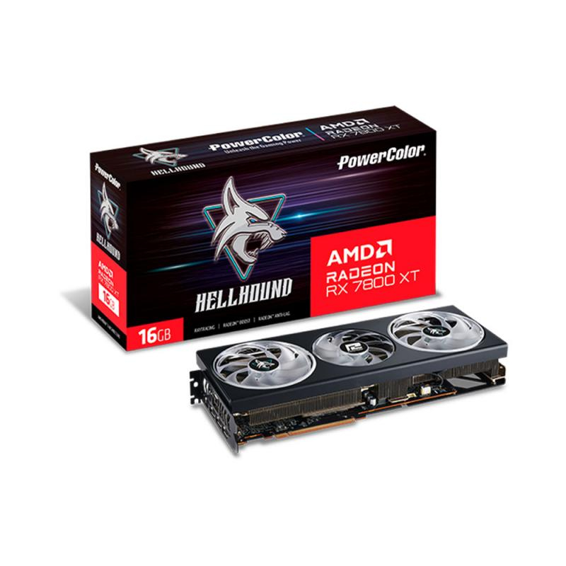 POWERCOLOR HELLHOUND AMD RADEON RX 7800 XT 16GB GDDR6 มือสอง