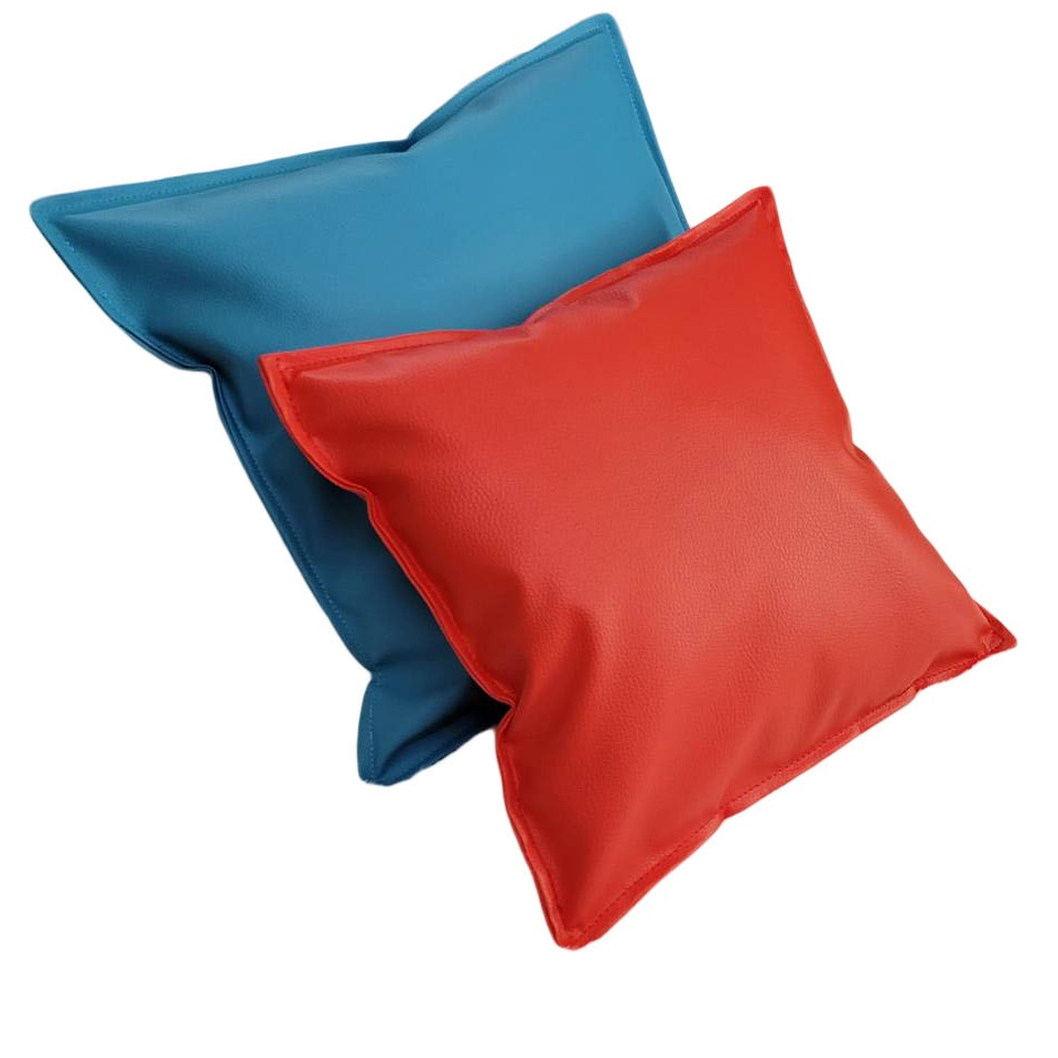 หมอนอิงหนัง ขนาด 30*30ซม. กันน้ำ กันเปื้อน เช็ดทำความสะอาดง่าย  หมอนอิง+ปลอกหมอน PVC ไม่มีซิป ไซส์เล็ก - รูปที่ 2