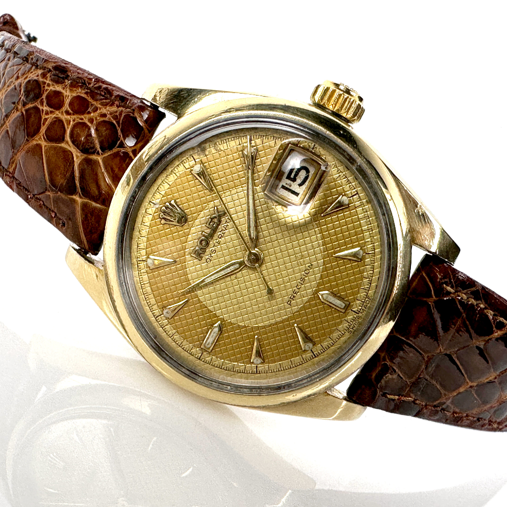 นาฬิกามือสอง ROLEX Oysterdate Precision 6694 Date ระบบไขลาน ขนาดตัวเรือน 34 mm. (Pre-owned)