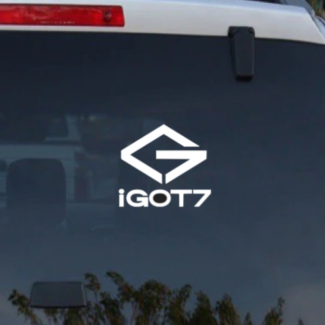 ใหม่ sticker อากาบง i GOT7 New Logo Vinyl Decals *2023 | สติ๊กเกอร์ติดรถ กันน้ำ อย่างดี