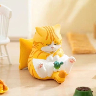 [กล่องสุ่ม พร้อมส่ง] Cat Bell Trendy Play Doll Hand-made Ornament Blind Box Toy (น้องแมวกะจู๋)