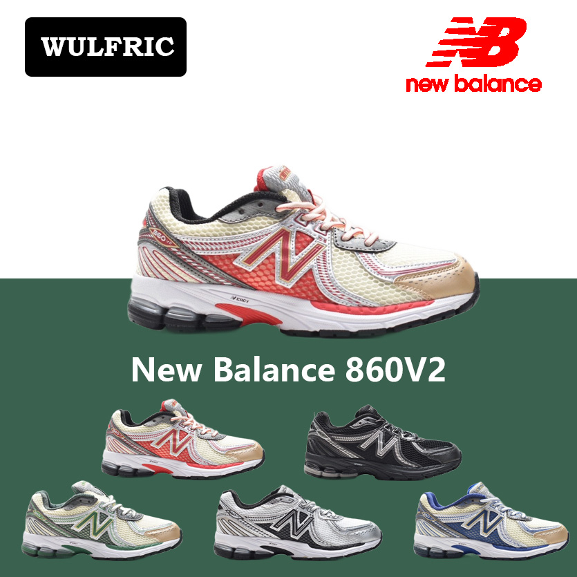 [ส่งฟรี] New Balance 860 ALDAime Leon Dore x New Balance 860V2 RED รองเท้ากีฬา สําหรับผู้ชายและผู้หญ