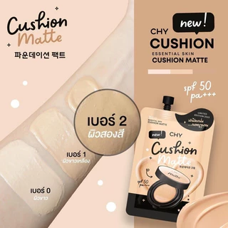 ส่งฟรี/มีไลฟ์ 1 กล่อง 5 ซอง** คุชชั่น CHY - 3 เฉดสี เนื้อแมทแต่มีความฉ่ำโกลว