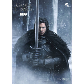 Game of Thrones ( Threezero ) Jon Snow &amp; Ghost ขนาด 1/6 มือสอง * เจ้าของขายเอง *