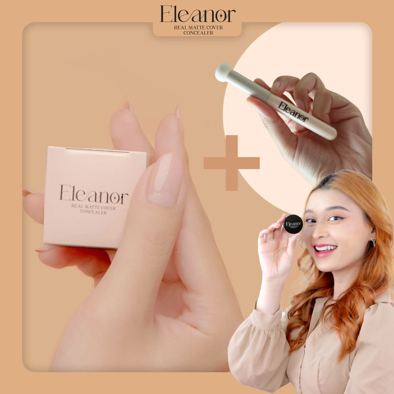 (แพ็คคู่) Eleanor คอนซีลเลอร์ ปกปิด คุมมัน +แปรงลงคอนซีลเลอร์