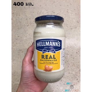 เฮลแมนส์เรียลมายองเนส 400มล. Hellmanns Real Mayonnaise 400 ml.