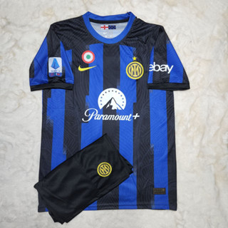 เสื้อฟุตบอล อินเตอร์มิลาน​ เสื้อพร้อมกางเกงใหม่ล่าสุดชุดกีฬาInter Milan 2023/2024 เนื้อผ้าดีใส่สบาย