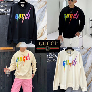 GUCCI LONG SLEEVE SHIRT 💚❤️💚 เสื้อแขนยาว สเวตเตอร์ GUCCI 🏷️ Hiend 1:1 Cotton 💯 ส่งจากไทย