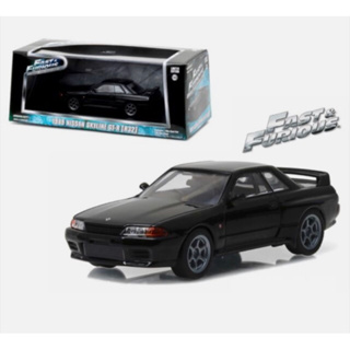 Fast and Furious 7 1989 Nissan Skyline GT-R R32 1:43 Black Greenlight