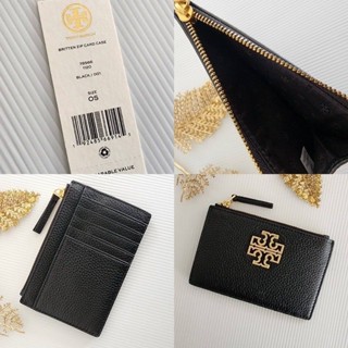 😎กระเป๋าที่ใส่บัตร New TORY BURCH #BRITTEN ZIP CARD CASE