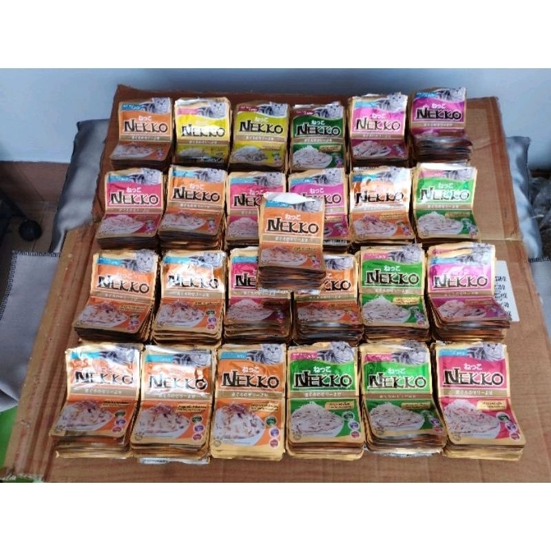 ซองเปล่า Nekko 500 ซอง(เฉพาะซอง) สำหรับชิงโชค #อบUVโอโซนฆ่าเชื้อ #Nekkocatfood #NekkogotoKyotoOsaka #NekkoxGeminiFourth
