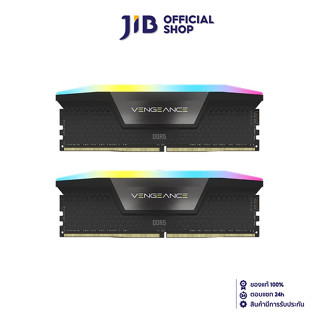 32GB (16GBx2) DDR5 5600MHz RAM (หน่วยความจำ) CORSAIR VENGEANCE RGB DDR5 (BLACK) (CMH32GX5M2B5600C36K)