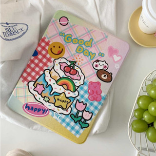 เคสiPadหมุน 360° Air5 Gen9 10.2 วันที่น่ารัก cute cat ช่องใส่ปากกาขวา Acrylic เคส ipad Pro11 2021 gen10 gen8 Gen7 air4